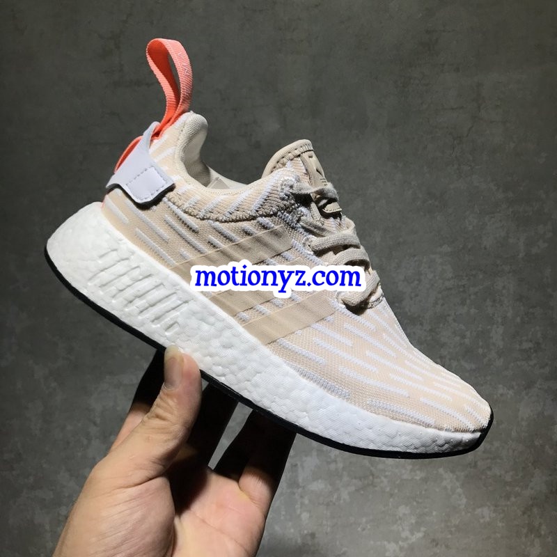 Real Boost Adidas NMD R2 PK Linen White